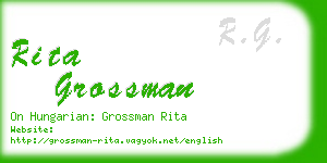 rita grossman business card